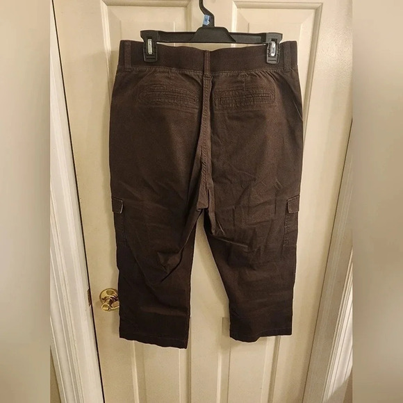 LEE easy fit stretchy capris brown size 10 - Picture 4 of 5